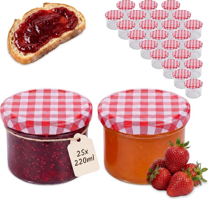 Produktbild Relaxdays Einmachgläser-Set (0.22 l)