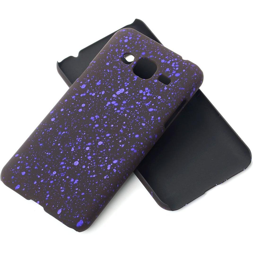 Thumbnail - König Design Handy Hülle Schutz Case Bumper Etuis für Samsung Galaxy J3 3D Sterne Lila (Samsung Galaxy J3 (2016)), Smart...