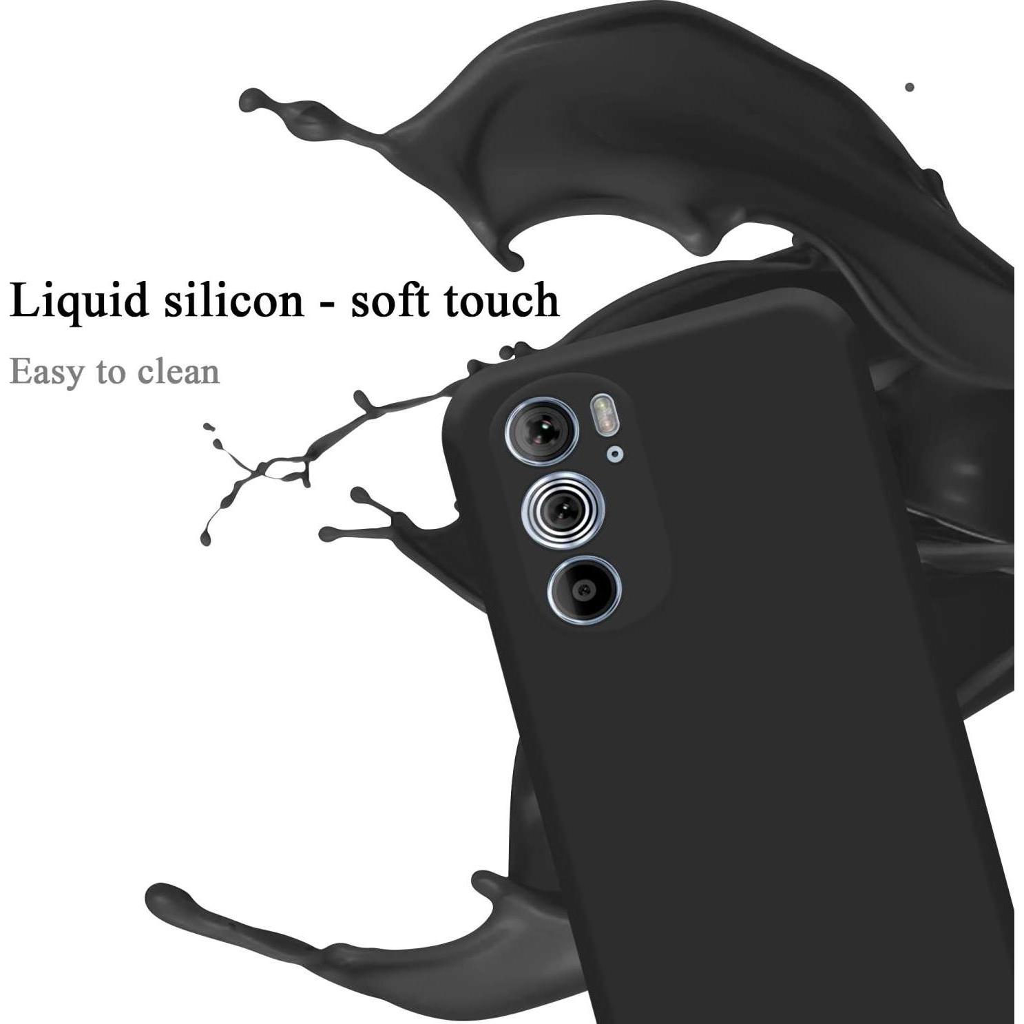 Thumbnail - Cadorabo Hülle für Motorola EDGE+ TPU im Liquid Case Design (Motorola Edge+), Smartphone Hülle, Schwarz