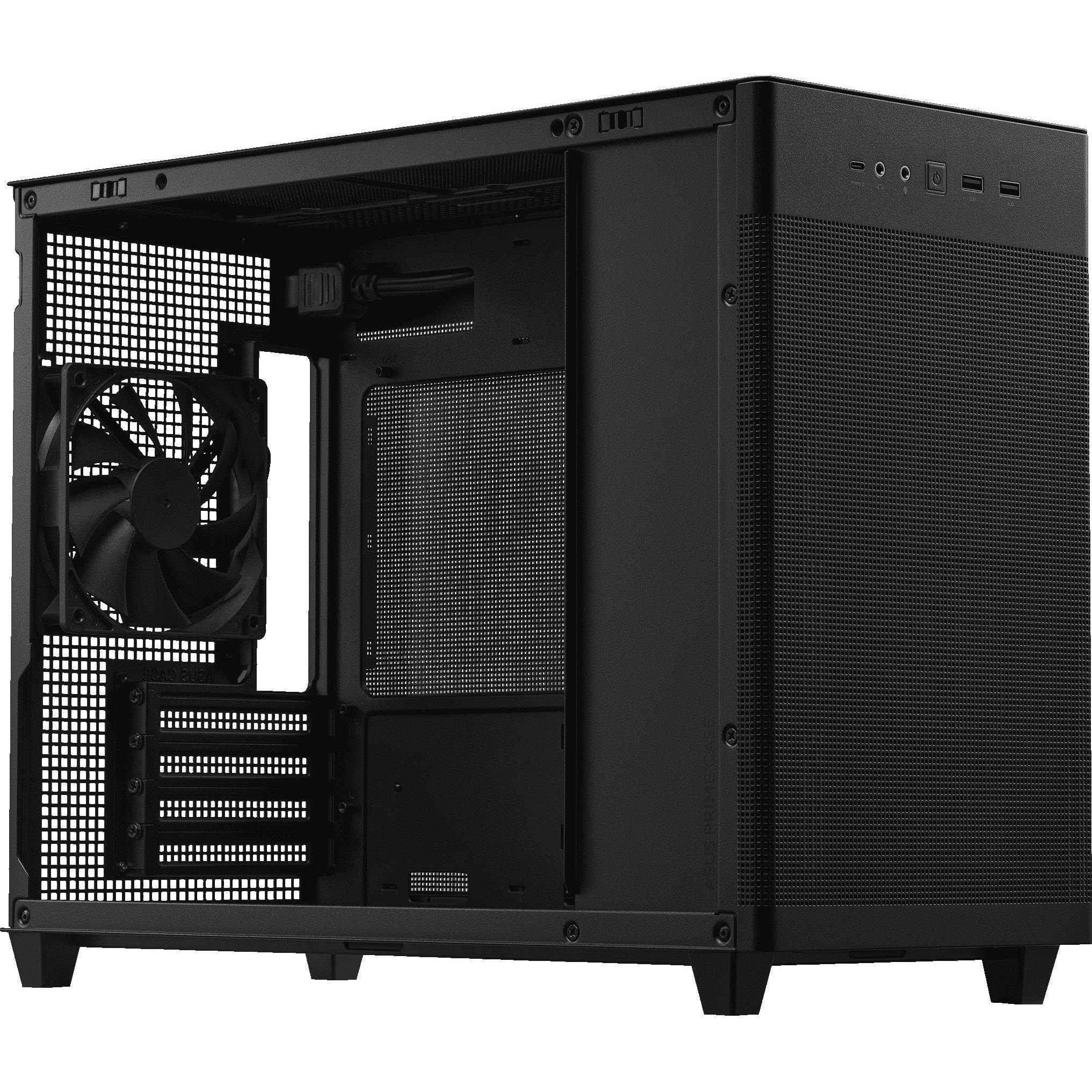 ASUS Prime AP201 (mATX), PC Gehäuse, Schwarz