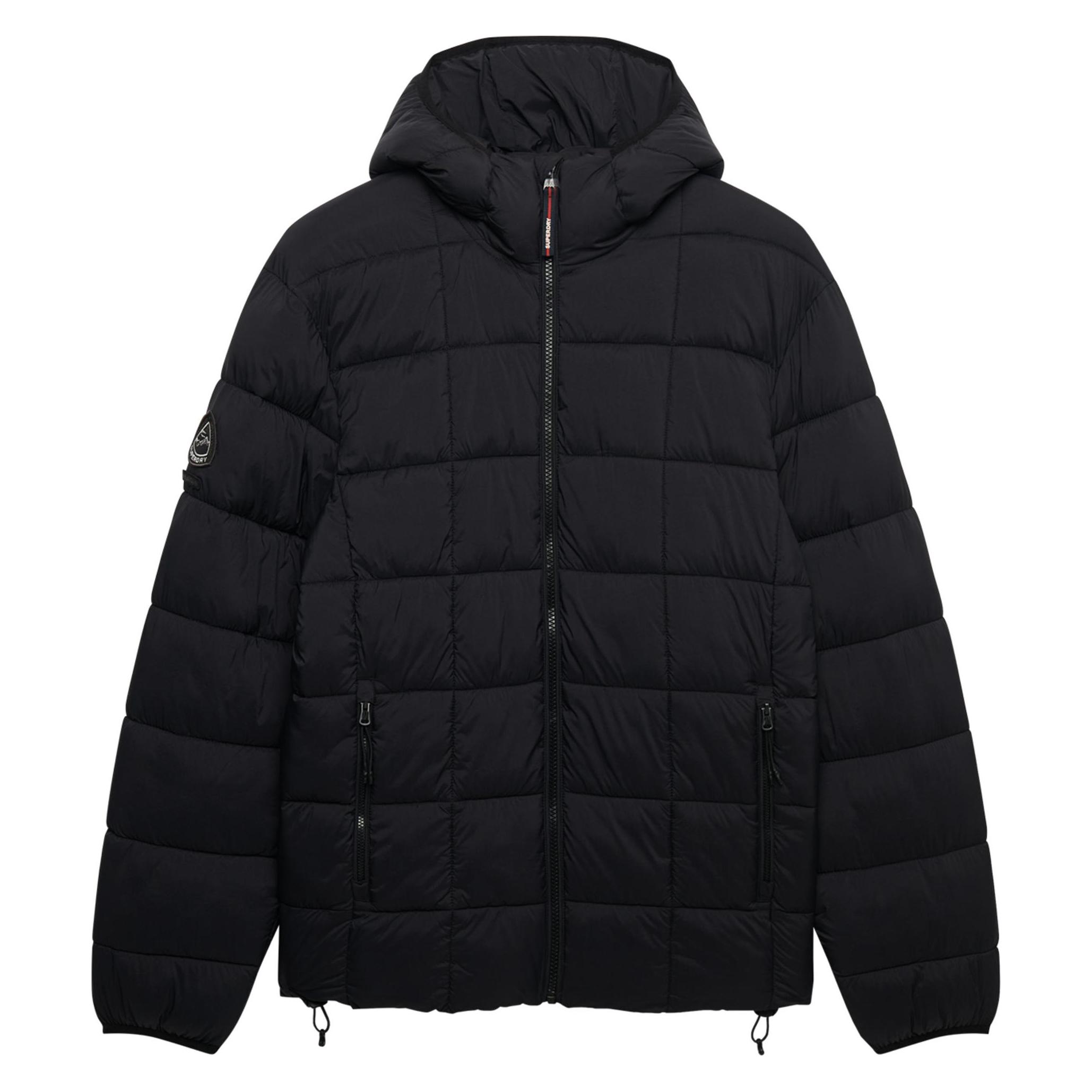 Superdry, Herren, Winterjacken, Fuji Lite, Schwarz, (M)