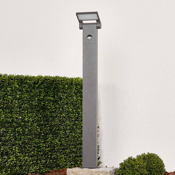 Image du produit Lucande Marius LED Garden Light H80 w/Sensor Graphite (600 lm, IP54)