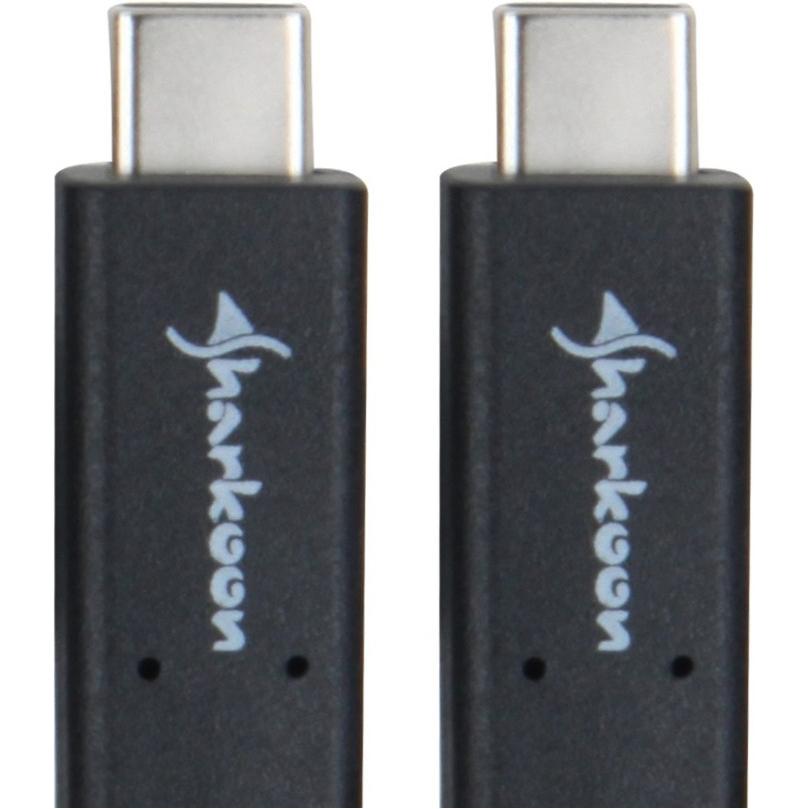 Sharkoon USB 3.1 Gen. 2 C auf C (0.50 m, USB 3.1), USB Kabel