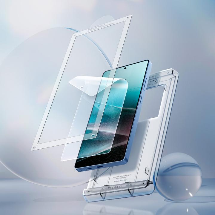Actual product image Spigen Elite Shield "Ez Fit" for Samsung Galaxy S25 Ultra Clear (1 Piece, Samsung Galaxy S25 Ultra)