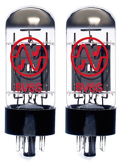 Actual product image Jan Vanderstorm JJ tube 6V6S matched pair (2)