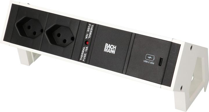 Actual product image Bachmann Desktop socket strip DESK 2, 2x T13, 1x USB C (2x, Type 13)