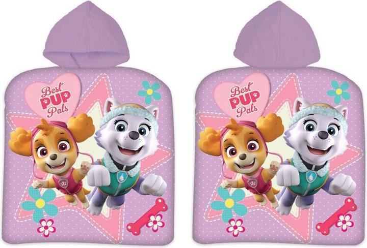 Actual product image PAW Patrol poncho purple, 55x110cm