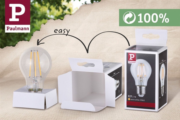 Actual product image Paulmann Drop Eco-Line filament (E14, 2.50 W, 525 lm, 1 x, A)