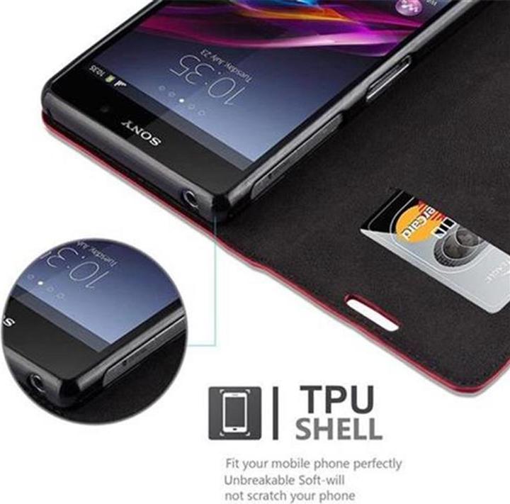 Actual product image Cadorabo Book Invisible Magnet Cover (Sony Xperia Z1)