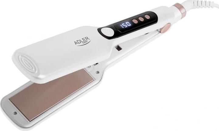 Adler Hair Straightener - Wide | AD 2325 | Ceramic heating system | Display LCD | Temperature (min) 150 °C (Glätteisen)