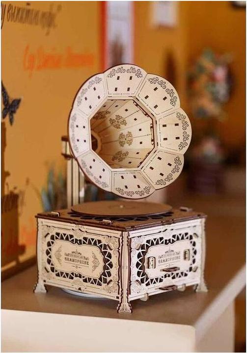 Image du produit Eco Wood Art Grammophone - Kit de construction en bois 3D