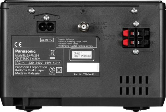 Image du produit Panasonic Sc-Pm254 (Lecteur de CD, Bluetooth, 2x 20 W)