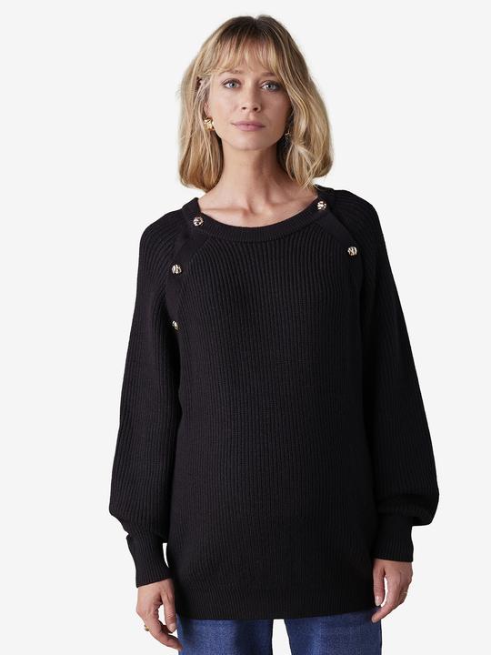 Produktbild Envie de Fraise Feinstrick-Pullover mit Knöpfen für Schwangerschaft und Stillzeit