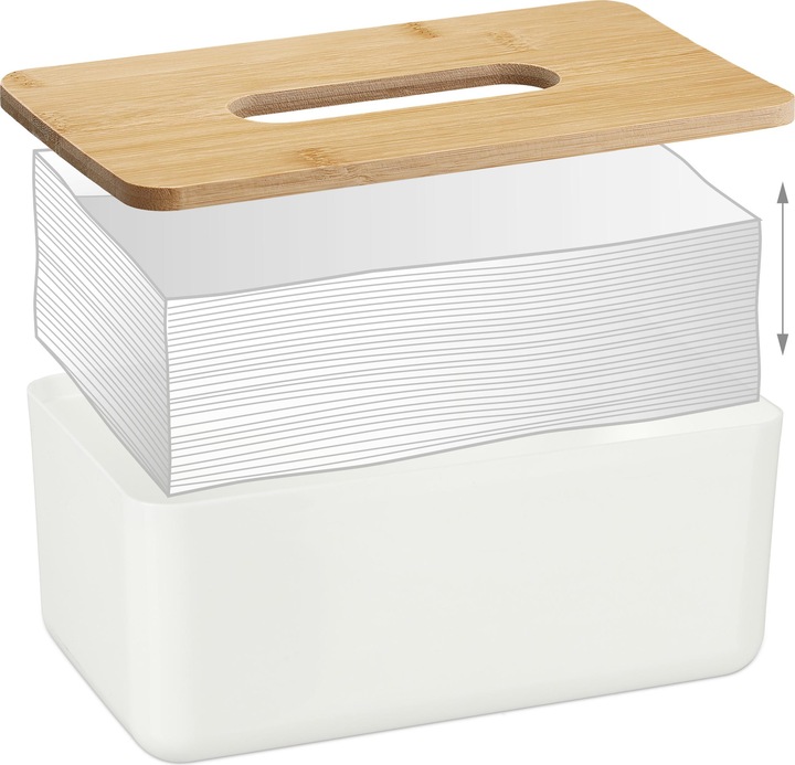 Produktbild Relaxdays Kosmetiktücherbox