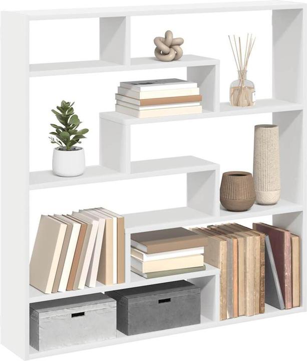 Image du produit vidaXL Étagère cube 7 compartiments Blanc Matériau dérivé du bois