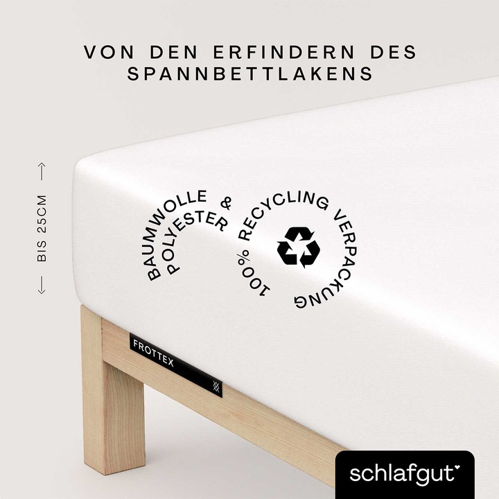 Actual product image schlafgut Frottex (90 x 190 - 100 x 220 cm)