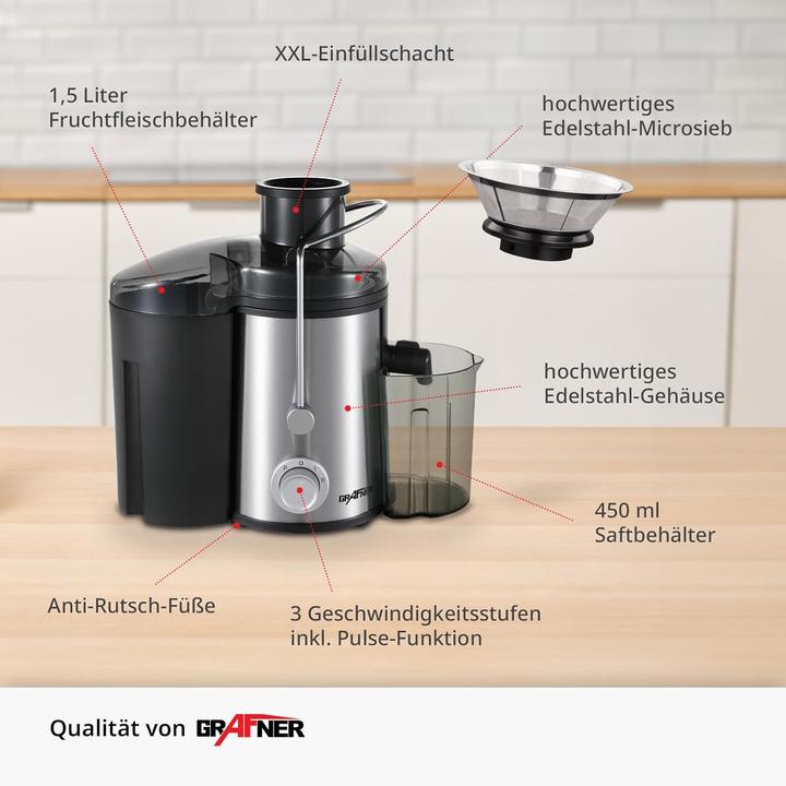 Produktbild Grafner EE11121 Express Entsafter