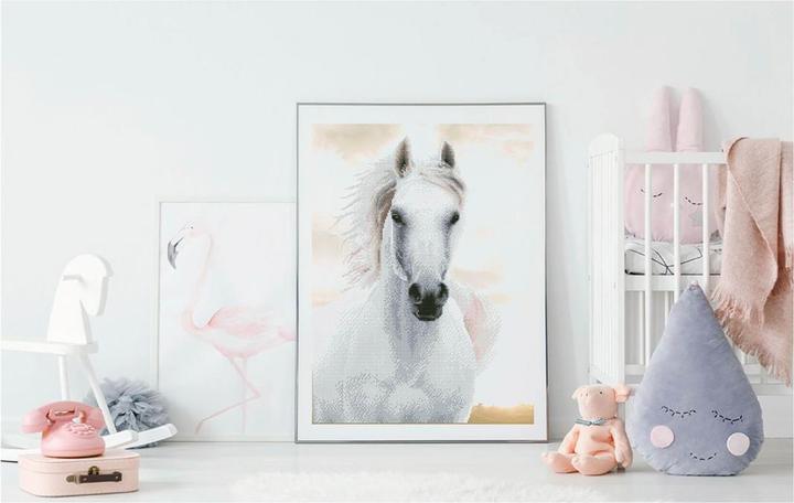 Produktbild Diamond Dotz Diamond Painting Pferd weiss