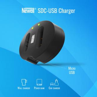 Actual product image Newell SDC-USB two-channel charger for LP-E17 batteries (Camera battery charger)