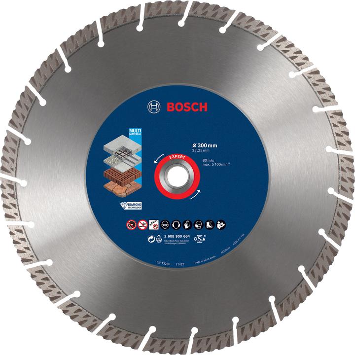 Image du produit Bosch Professional Zubehör Disques à tronçonner diamantés Expert MultiMaterial, 300 x 22,23 x 2,8 x 15 mm