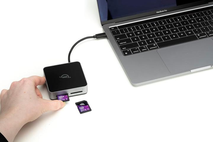 Actual product image OWC USB-C Dual Slot SDXC UHS-IICard Read OWCTCDSDRDR