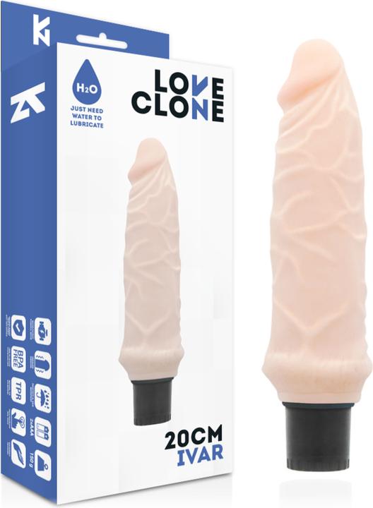 Actual product image Love Clone Loveclone Ivar Self Lubricating Vibrator 20cm