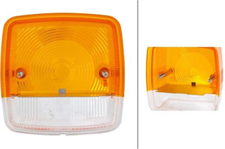 Actual product image Hella 2 light discs indicator lights halogen for AGCO