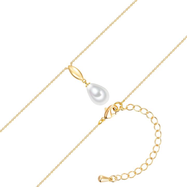 Produktbild Lulu & Jane Damen Perlen-Kette - 39341 (Glasperle, Messing, 40 cm)
