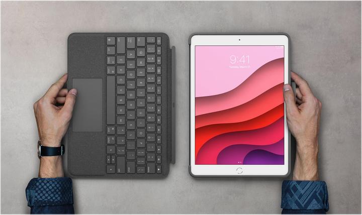 Image du produit Logitech Combo Touch (DE, iPad 2021 (9e génération), iPad 2019 (7e gène), iPad 2020 (8. Gen))