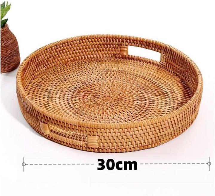 Produktbild Dudoplatz Rundes Serviertablett aus Rattan