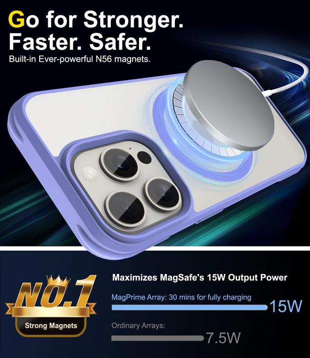 Image du produit Cadorabo Coque pour Apple iPhone 15 PRO compatible MagSafe (Apple iPhone 15 Pro)