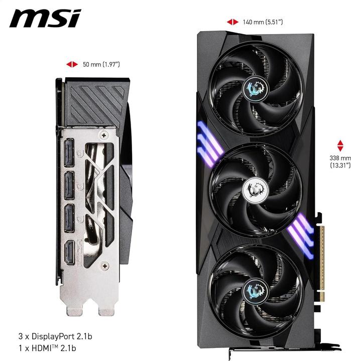 Produktbild MSI GeForce RTX 5070 12G GAMING TRIO OC (12 GB)