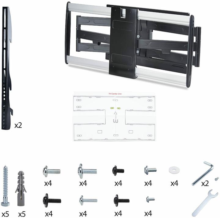 Image du produit StarTech Ultra-Slim TV Wall Mount. Nms Ns Wall (Mur, 45 kg, 32" - 65")