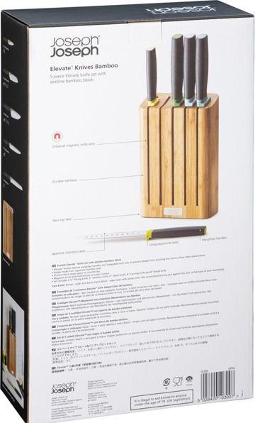 Produktbild Joseph Joseph Elevate Messerblock, 5-tlg, Bambus, 35.5x14.9x6.1cm