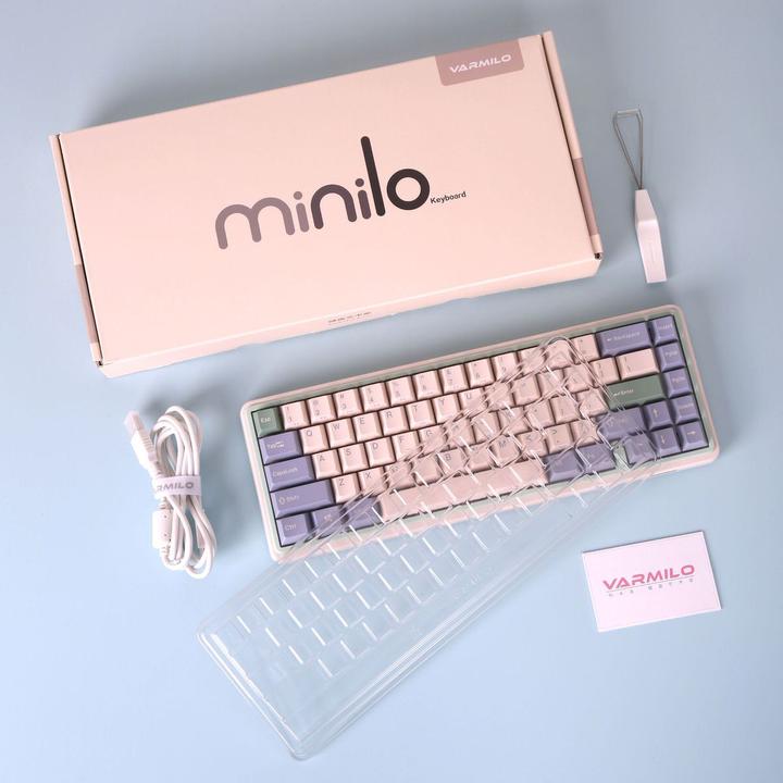 Image du produit Varmilo Minilo VXT67 Eucalyptus (US, Filaire, Sans fil)