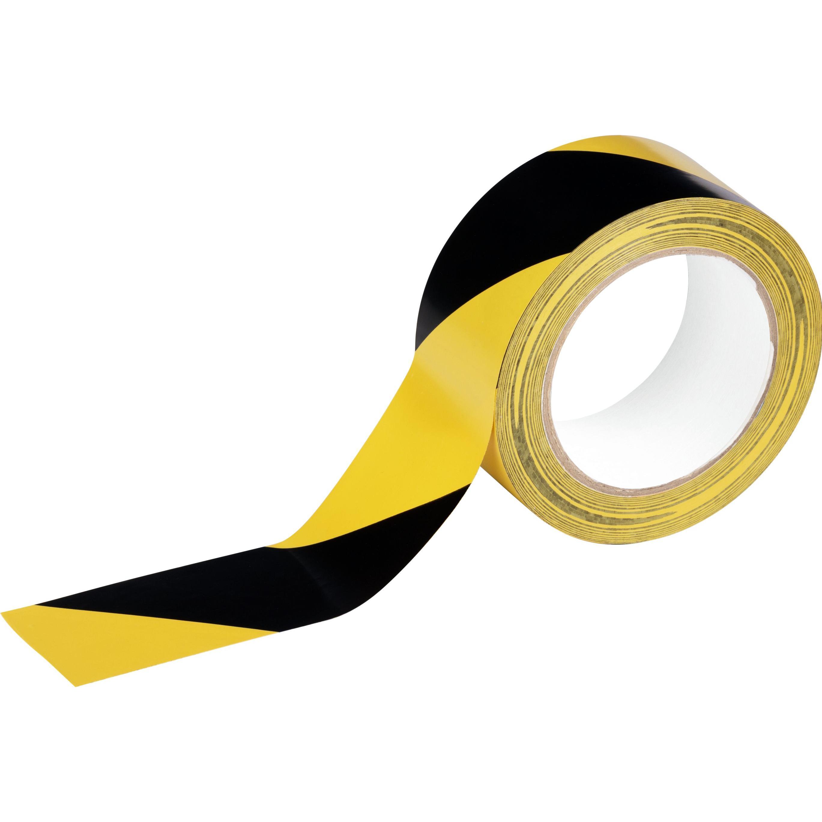 Durable, Klebeband, Markierungsband DURALINE Basic 50/016 gelb/schwarz (50 mm)
