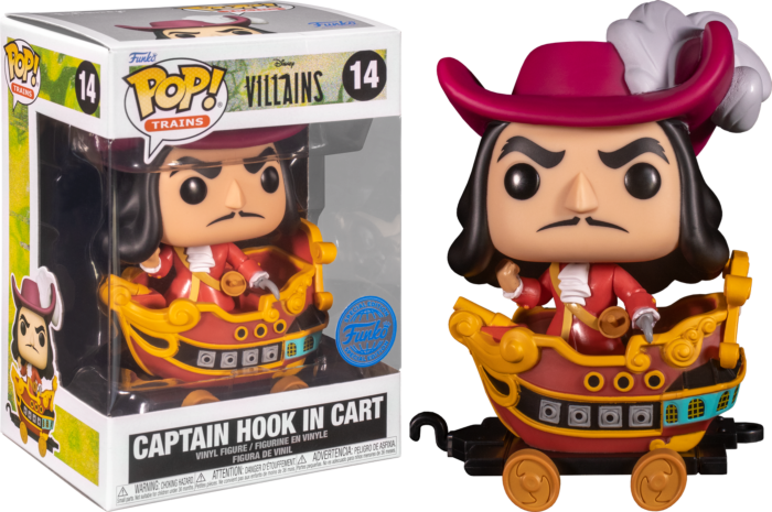 Actual product image Funko POP! Disney Train : Villains Captain Hook (14) EXM