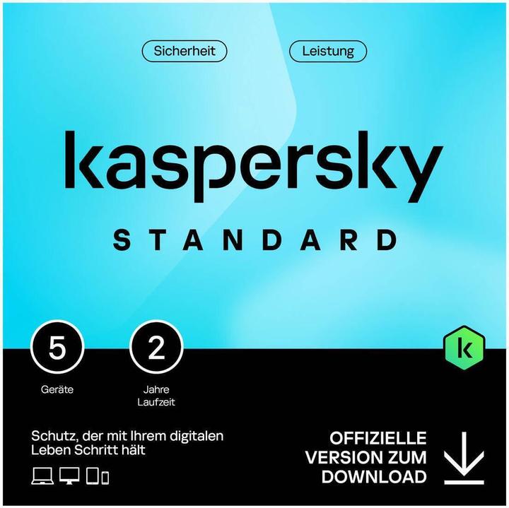 Kaspersky Standard 5device 2year Download (1 User, 5 Geräte/User, 24 Monate)
