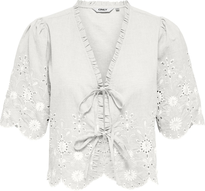 Image du produit Only Onlmiffy S/S Emb Tie Top Os Wvn (XL)