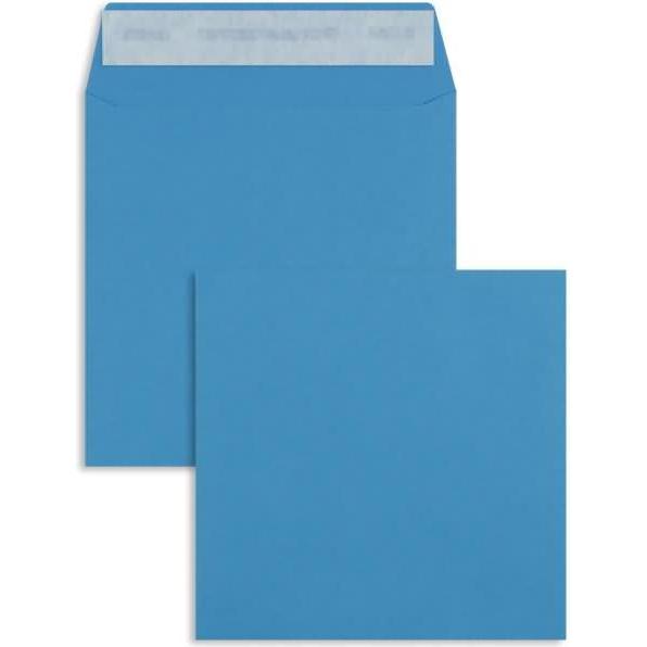 Thumbnail - Blanke, Briefumschlag, Briefumschläge 160x160mm 120g/qm haftklebend VE=100 Stück cyanblau (100 x)