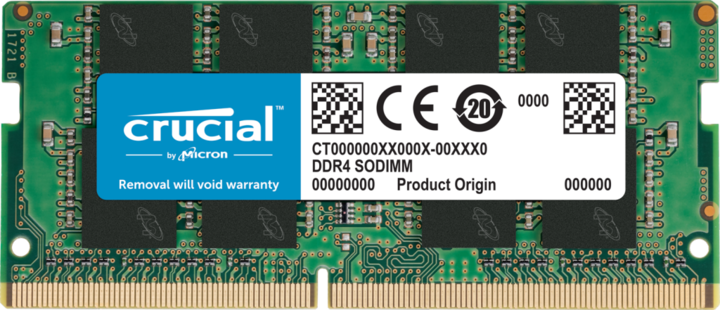 Crucial Laptop Memory (1 x 16GB, 3200 MHz, DDR4-RAM, SO-DIMM)