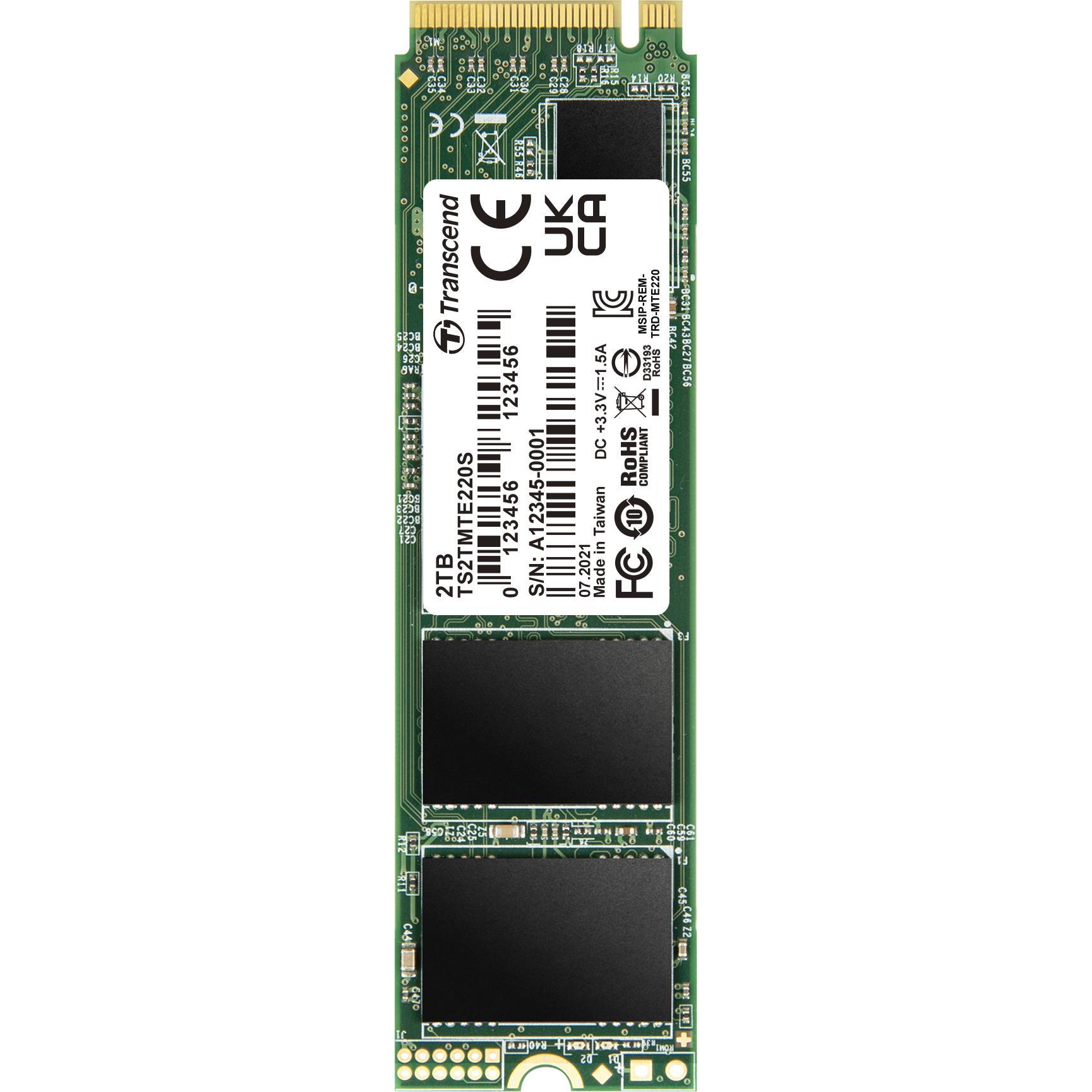 Transcend 220S SSD 2 TB (2000 GB, M.2 2280), SSD