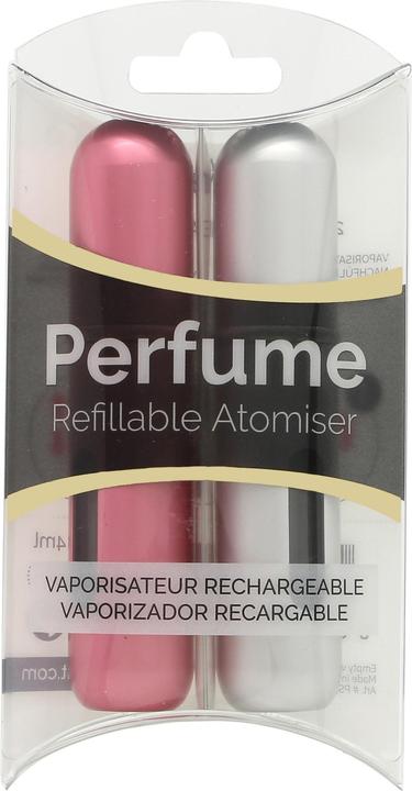 Produktbild Twist & Spritz Refillable Atomiser Spray (2er Pack in Rosa und Silber) (50 g)