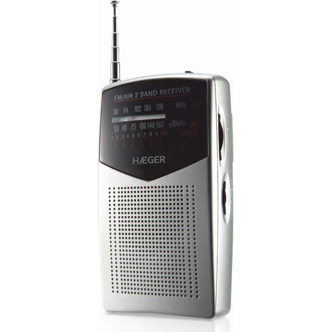 Thumbnail - Haeger PR-BIB.006A (FM, AM), Radio, Schwarz, Silber