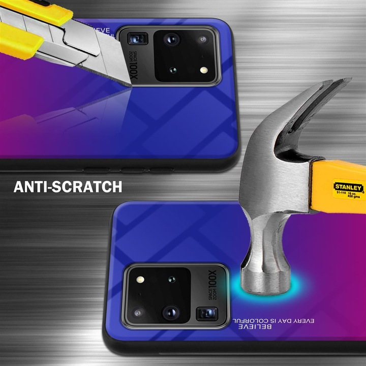 Produktbild Cadorabo TPU 2 Farben Glas Cover (Samsung Galaxy S20 Ultra)