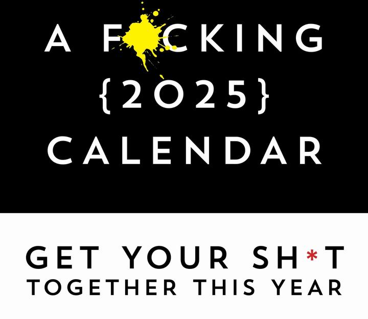 Actual product image F*cking 2025 Wall Calendar (12 x 12 cm)