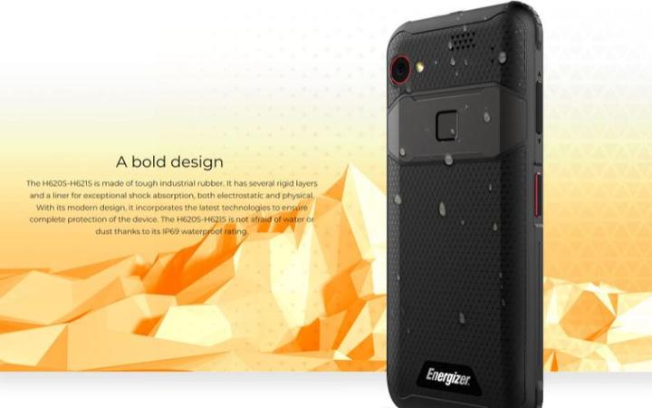 Actual product image Energizer H620S 4G BLACK IP69 (64 GB, Juoda, Multicolored, 6.20", Hybrid Dual SIM, 4G)