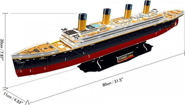 Image du produit Cubicfun Cubic Fun 3D Puzzle Titanic Grand (113 pièces)