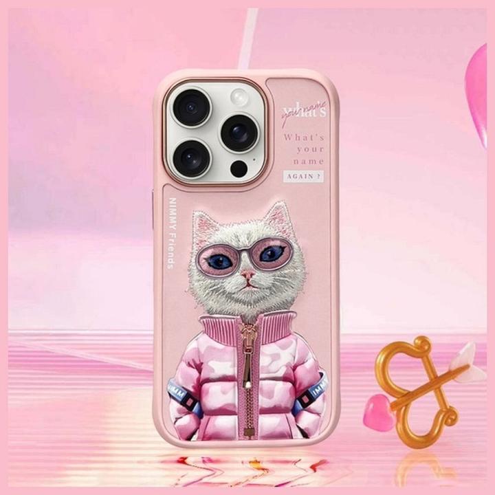 Image du produit Prestigio Nimmy case iPhone 16 Pro 6.3" pink Cool&Cute 2.0 Cat (Apple iPhone 16 Pro)