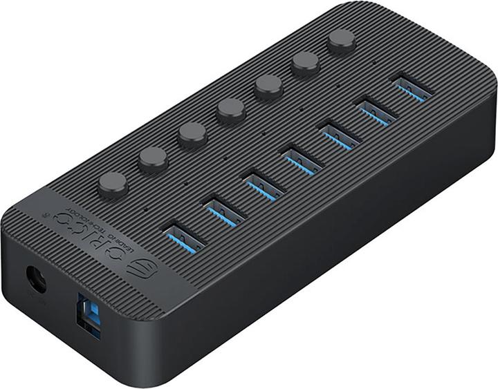 Orico Converter CT2U3-7AB 7x USB-A 3.0 Hub with Switches - Black (USB-A, 7 ports)